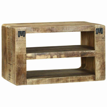 TV-skåp med hylla Brun 60 x 32 x 36 cm Massivt Mangoträ