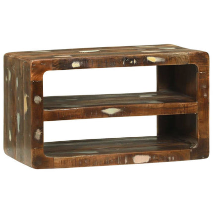 TV-skåp Flerfärgsdesign 60 x 32 x 36 cm Massivt återvunnet trä