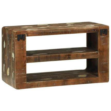 TV-skåp Flerfärgsdesign 60 x 32 x 36 cm Massivt återvunnet trä
