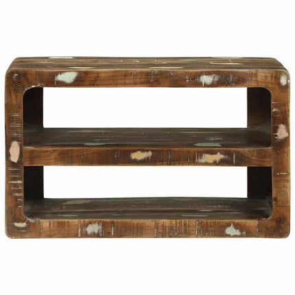 TV-skåp Flerfärgsdesign 60 x 32 x 36 cm Massivt återvunnet trä