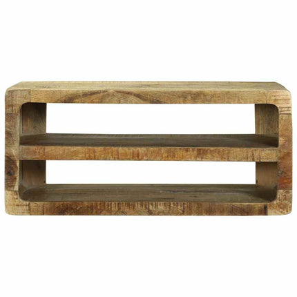TV-skåp med hylla Brun 80 x 32 x 36 cm Massivt Mangoträ