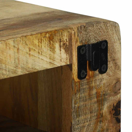 TV-skåp med hylla Brun 100 x 32 x 36 cm Massivt Mangoträ