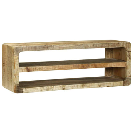 TV-skåp med hylla Brun 100 x 32 x 36 cm Massivt Mangoträ