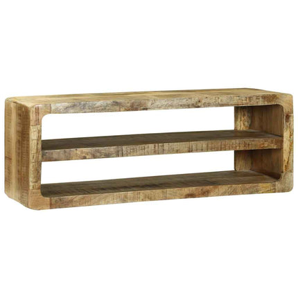 TV-skåp med hylla Brun 100 x 32 x 36 cm Massivt Mangoträ