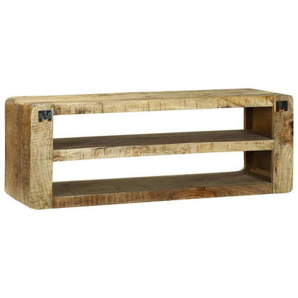 TV-skåp med hylla Brun 100 x 32 x 36 cm Massivt Mangoträ