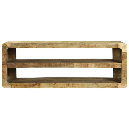 TV-skåp med hylla Brun 100 x 32 x 36 cm Massivt Mangoträ