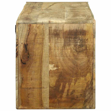 TV-skåp med hylla Brun 100 x 32 x 36 cm Massivt Mangoträ