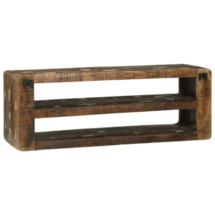 TV-skåp Flerfärgsdesign 100 x 32 x 36 cm Massivt återvunnet trä