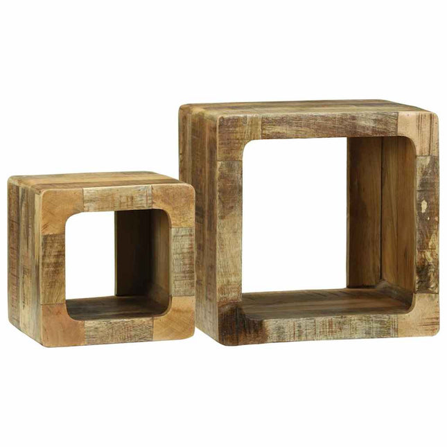 TV Enheter 2 st Brun 36 x 30 x 36 cm Massivt mangoträ