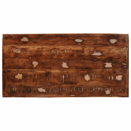 Smyckebord med spegel Brun 90 x 76 x 45 cm Solid återvunnen trä