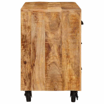 Sidokabinett med låda Brun 70 x 38 x 63 cm massivt mangoträ