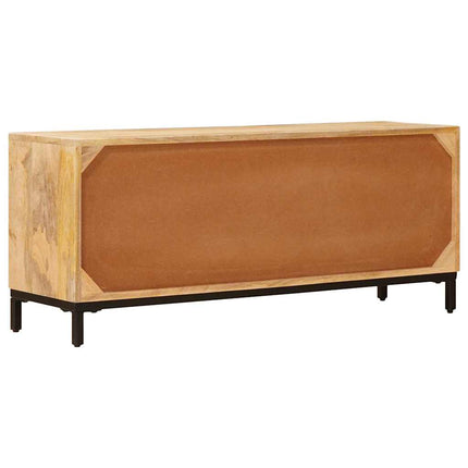 TV-bänkar med låda Brun 110 x 30 x 46 cm Massivt mangoträ