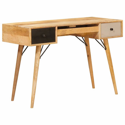 Skrivbord med låda Brun 110 x 55 x 76 cm Massivt mangoträ