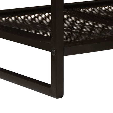 Kaffeebord Brun och svart 110 x 55 x 35 cm Massivt mangoträ