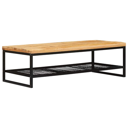 Kaffeebord Brun och svart 110 x 55 x 35 cm Massivt mangoträ