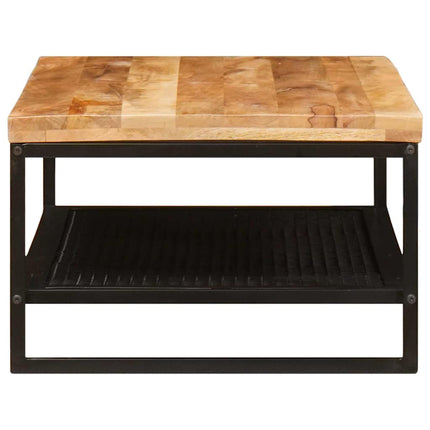 Kaffeebord Brun och svart 110 x 55 x 35 cm Massivt mangoträ