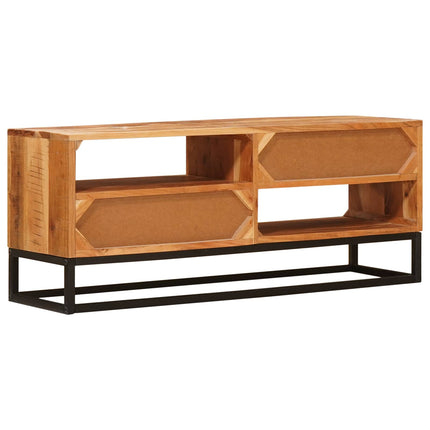 TV-skåp med låda Naturfärg 110 x 30 x 44 cm Massivt Akaciaträ