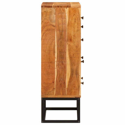 Kista av lådor Naturfärg 55 x 30 x 90 cm Massivt Akaciaträ