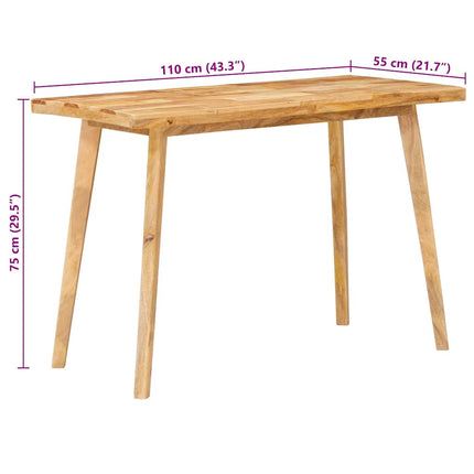 Matbord Naturfärg 100 x 55 x 75 cm Massivt mangoträ
