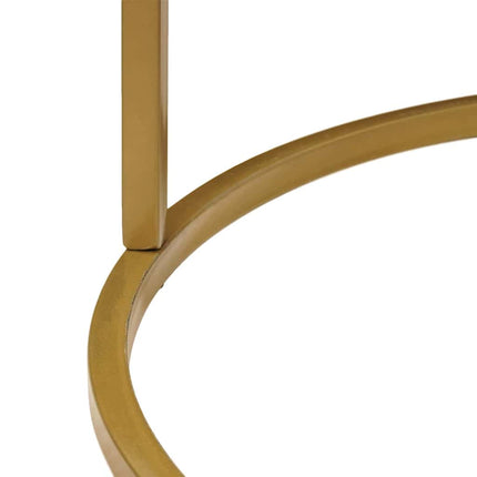 Nesting Kaffe Bord 2 pcs Honung brun Massivt Mangoträ och stål