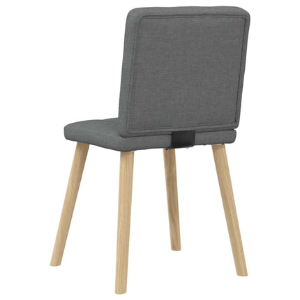 Matstolar 2 st mörkgrå tyg