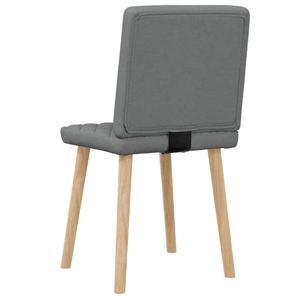 Matstolar 2 st mörkgrå tyg