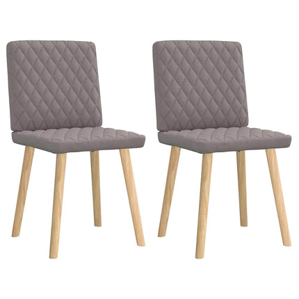Matstolar 2 st taupe tyg