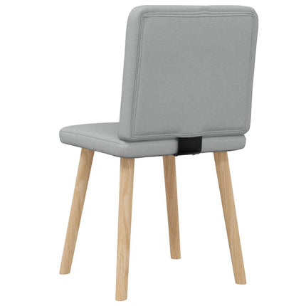 Matstolar 2 st ljusgrå tyg