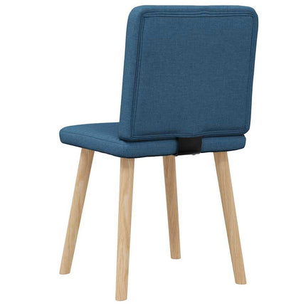 Matstolar 2 st blå tyg