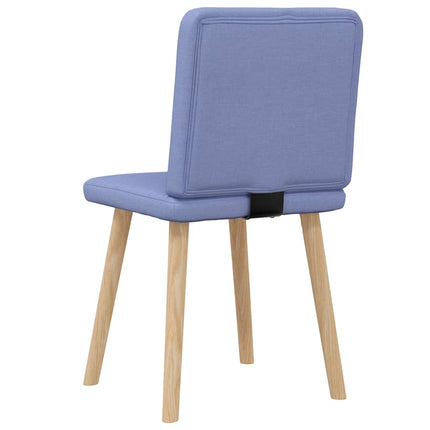 Matstolar 2 st Jeans blått tyg