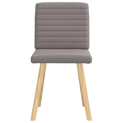 Matstolar 2 st taupe tyg