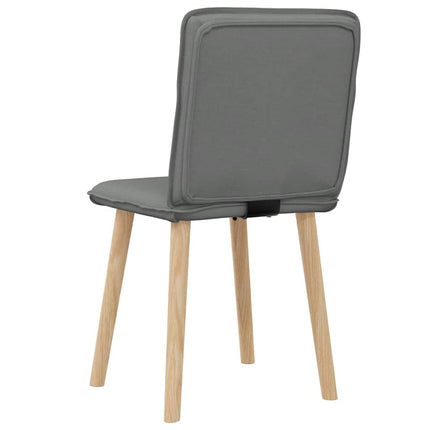 Matstolar 2 st mörkgrå tyg