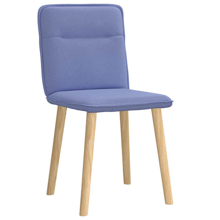 Matstolar 2 st Jeans blått tyg