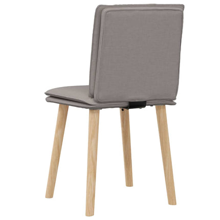 Matstolar 2 st taupe tyg