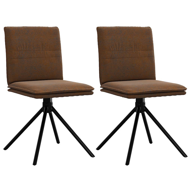 Matstol T Läderimitation I Mocka