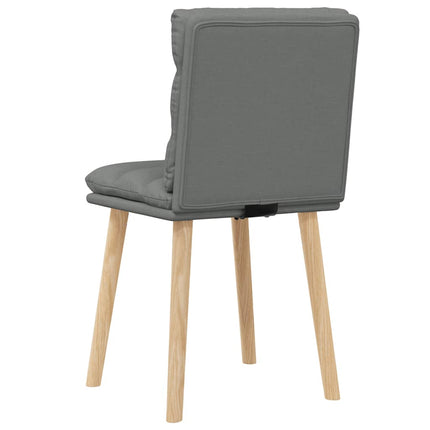 Matstolar 2 st mörkgrå tyg