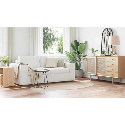 Områdesmattor HUARTE Beige 100 x 200 cm Polyester