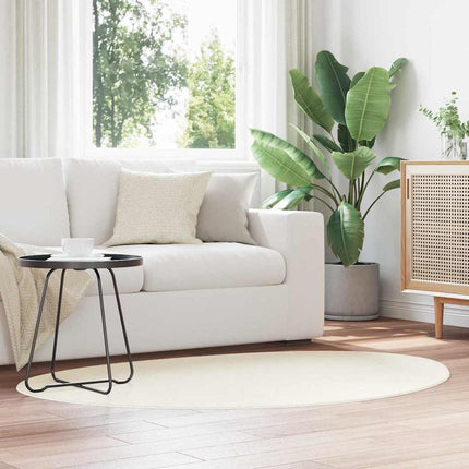 Områdesmattor HUARTE Kräm 100 x 200 cm Polyester
