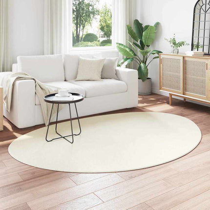 Områdesmattor HUARTE Kräm 140 x 200 cm Polyester