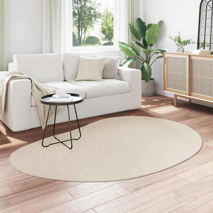 Områdesmattor HUARTE Beige 140 x 200 cm Polyester