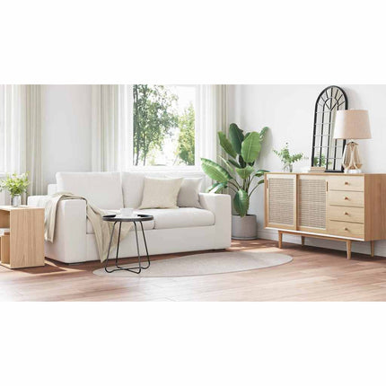 Områdesmattor HUARTE Sand 100 x 200 cm Polyester