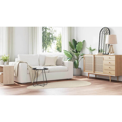 Områdesmattor HUARTE Beige 100 x 200 cm Polyester