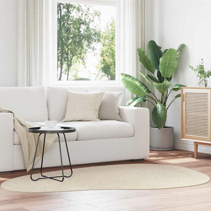 Områdesmattor HUARTE Beige 140 x 200 cm Polyester