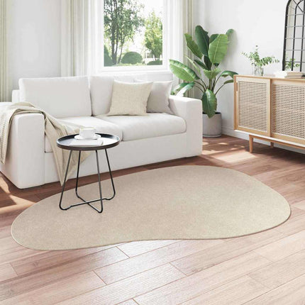 Områdesmattor HUARTE Beige 140 x 200 cm Polyester