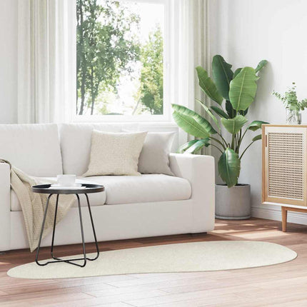 Områdesmattor HUARTE Kräm 100 x 200 cm Polyester