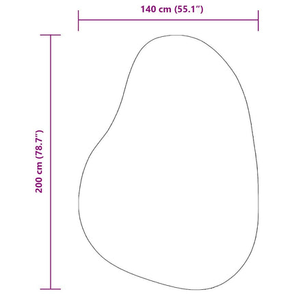 Områdesmattor HUARTE Svart 140 x 200 cm Polyester