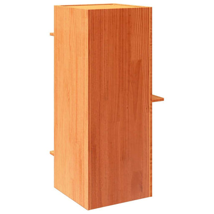 Katthus vaxbrun 43x43x90 cm massiv furu