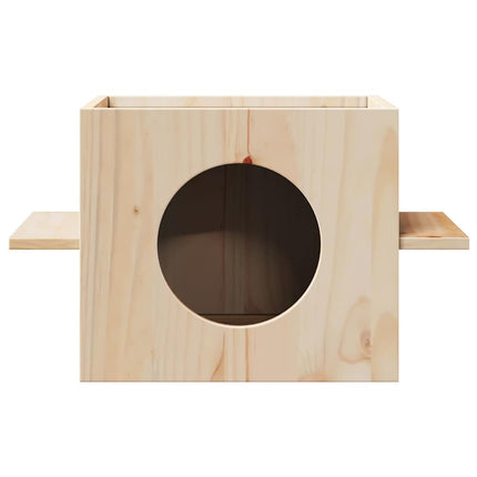 Katthus 51x35x30 cm massiv furu