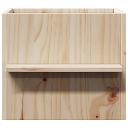Katthus 51x35x30 cm massiv furu