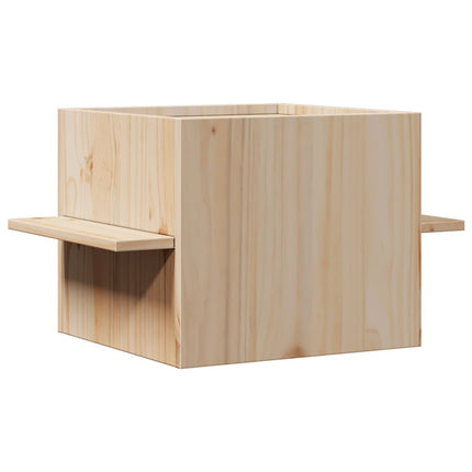 Katthus 51x35x30 cm massiv furu